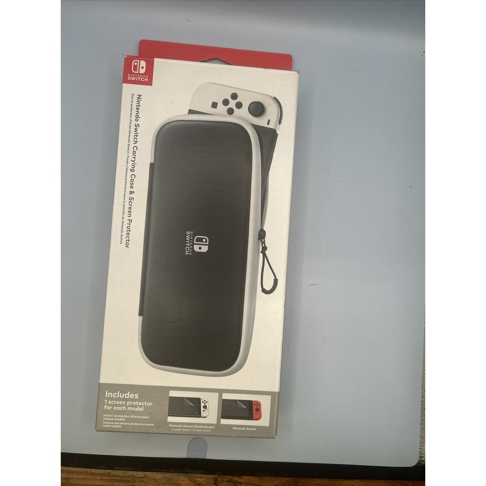 Nintendo Switch HEGAP3SAA Carrying Case & Screen Protector - Black - Sealed Box